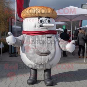 Sølv hamburger maskot...