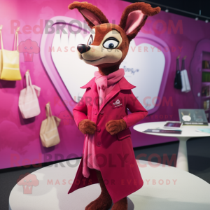 Magenta Roe Deer mascotte...