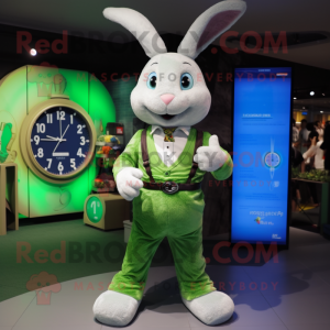 Grønn kanin maskot kostyme...