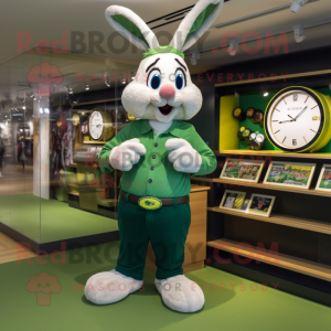 Green Rabbit mascotte...