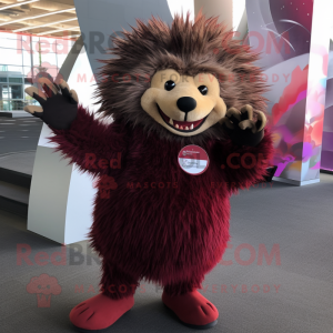 Maroon Porcupine mascotte...