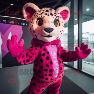 Magenta Cheetah mascotte...