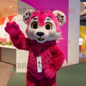 Magenta Cheetah mascotte...