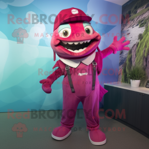 Magenta Barracuda maskot...