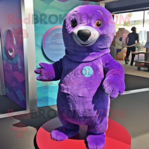 Purple Seal mascotte...