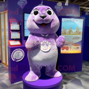 Purple Seal mascotte...