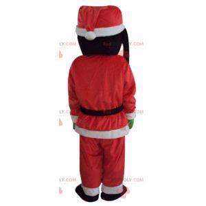 Goofy mascot dressed in Santa Claus outfit - Redbrokoly.com