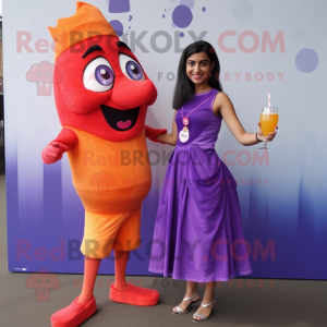 Paars Tikka Masala mascotte...