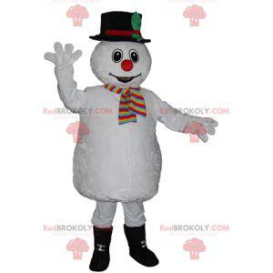 Färgglada och söta söta snögubbe maskot - Redbrokoly.com