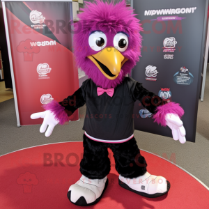 Magenta Emu mascotte...