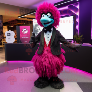 Magenta Emu mascotte...