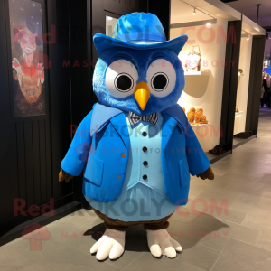 Blue Owl mascotte kostuum...