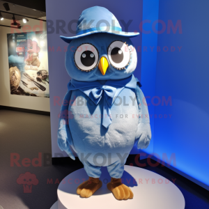 Blue Owl mascotte kostuum...