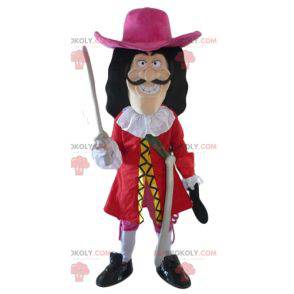 Mascote menino cavaleiro de cabelos azuis - Redbrokoly.com