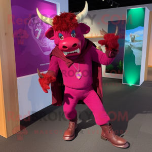 Magenta Minotaur maskot...