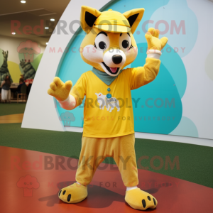 Yellow Dingo mascotte...