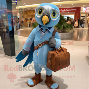 Sky Blue Falcon maskot...