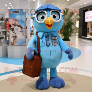 Sky Blue Falcon Maskottchen...