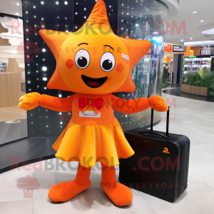 Orange Starfish maskot...