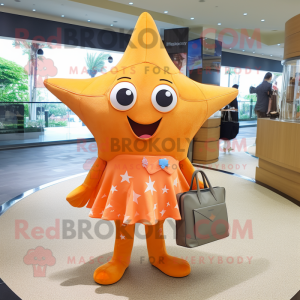 Orange Starfish mascotte...