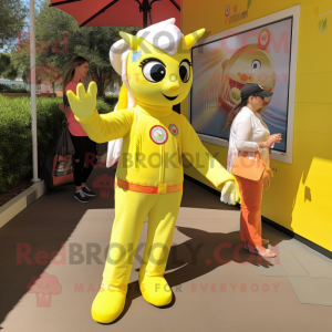 Lemon Yellow Mare maskot...