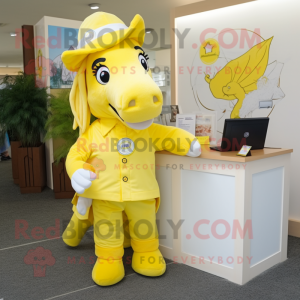 Lemon Yellow Mare maskot...