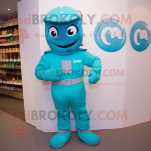 Cyan Para Commando mascotte...