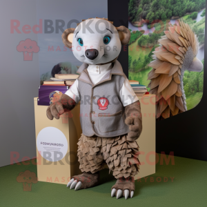  Pangolin maskot kostume...