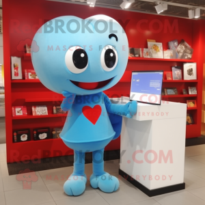 Postava maskota Sky Blue...