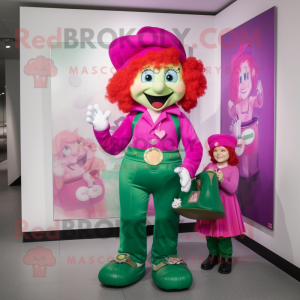 Magenta Leprechaun mascotte...