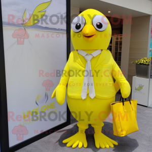 Lemon Yellow Dove maskot...