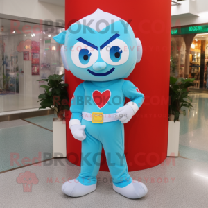 Postava maskota Sky Blue...