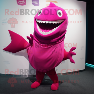 Magenta Shark mascotte...