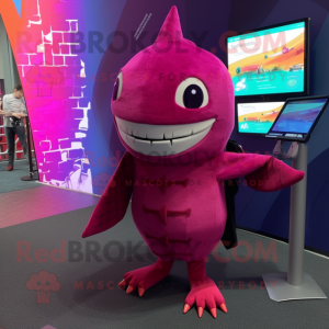 Magenta Shark mascotte...