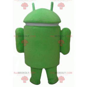 Mascote robô gigante de gorila branco - Redbrokoly.com