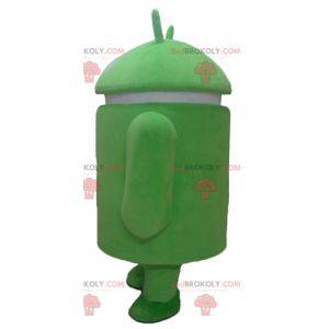 Mascote robô gigante de gorila branco - Redbrokoly.com