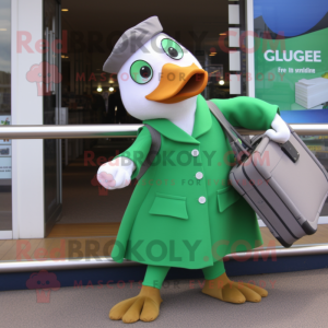Green Gull maskot kostym...