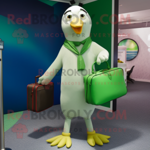 Green Gull maskot kostyme...