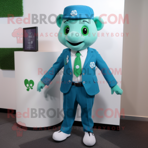 Cyan Four Leaf Clover...