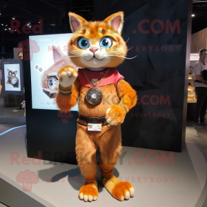 Rust Cat mascotte kostuum...