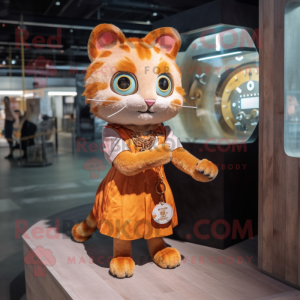 Rust Cat maskot kostume...