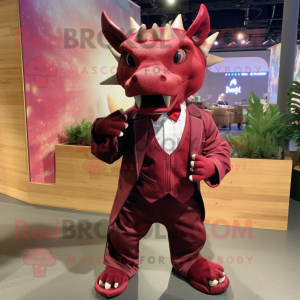 Maroon Triceratops w...