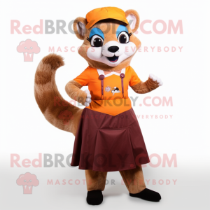 Rust Ferret maskot kostume...