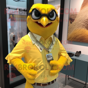 Lemon Yellow Hawk mascotte...