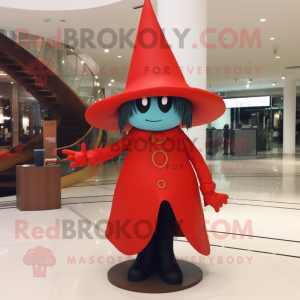 Red Witch S Hat mascotte...