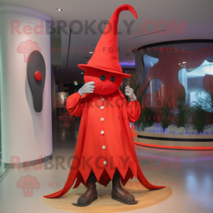 Red Witch S Hat mascotte...