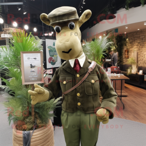 Olive Giraffe mascotte...