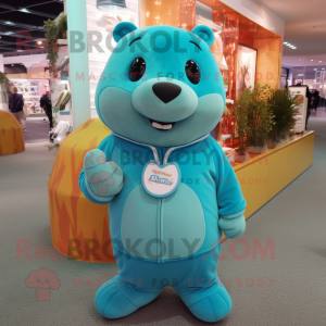 Cyan Beaver mascotte...