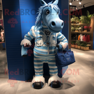 Blauw Quagga mascotte...