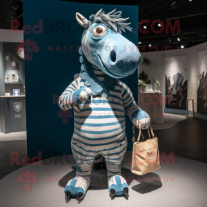 Blauw Quagga mascotte...